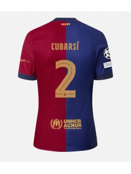 Muži Futbalové oblečenie Barcelona Pau Cubarsi #2 2024-25 Krátky Rukáv - Domáci